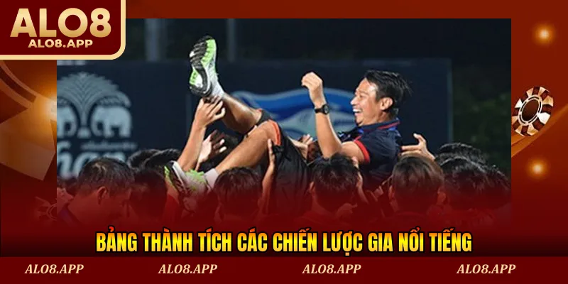 Bảng thành tích các chiến lược gia nổi tiếng