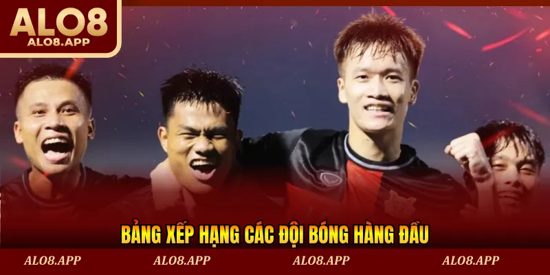 Bảng xếp hạng các đội bóng hàng đầu