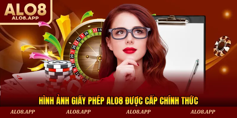 Hình ảnh giấy phép ALO8 được cấp chính thức